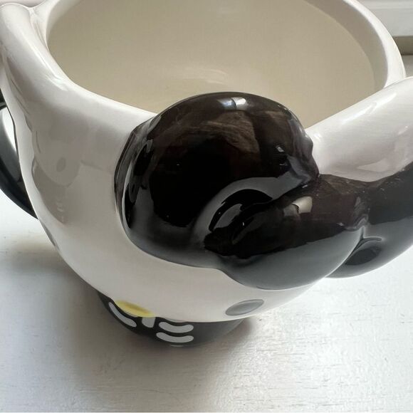 Sanrio Hello Kitty Halloween Skeleton Ceramic Mug Set of 2 Black White NEW - Picture 6 of 9